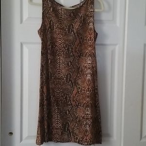 Size MED Animal multi print tank dress
